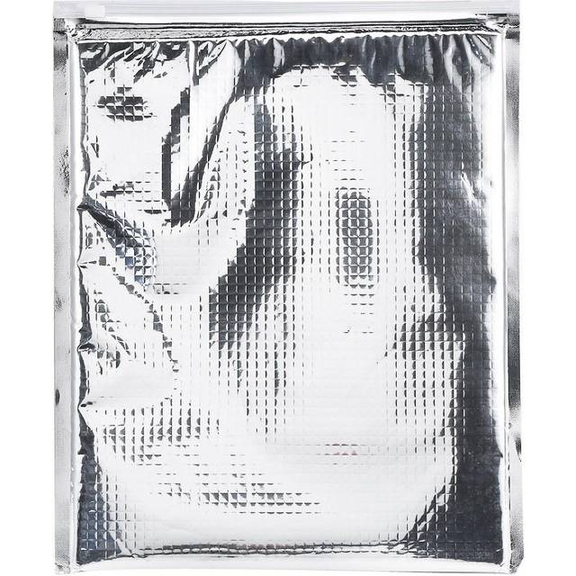 5pcs set Aluminum Foil Insulated Food Storage Bag Thermal Cooler Silver (35 * 40cm)