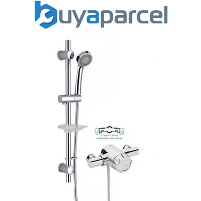 Bristan - Mini opac Exposed Thermostatic Mini Mixer Shower Valve + Kit 110mm 130mm