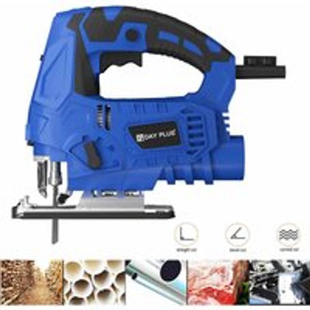 Dayplus - 2023 Electric Jigsaw Cutter 6 Speed Laser Guide 45° Pendulum Wood Metal Jig Saw