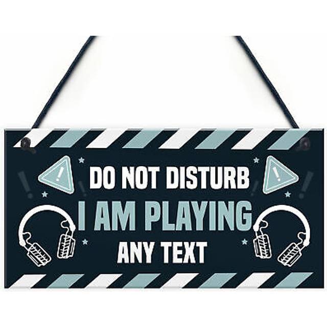 Personalised do not disturb gaming sign for door man cave bedroom