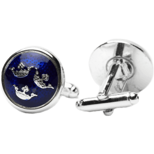 Silver Cufflinks Crowns