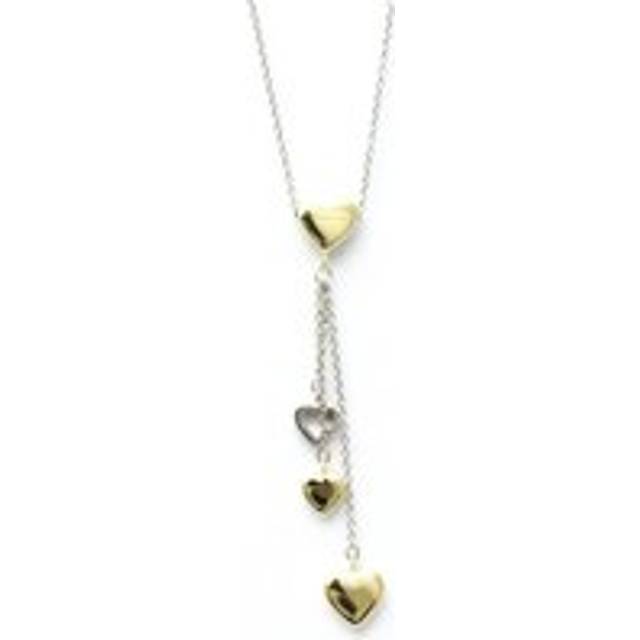 Womens Preloved Heart Pendant Necklace TwoTone Wo - Gold - Metallics - One Size