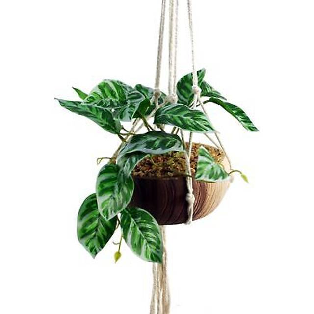 Leaf 85Cm Hanging Artificial Pothos Plant With Planter, Green