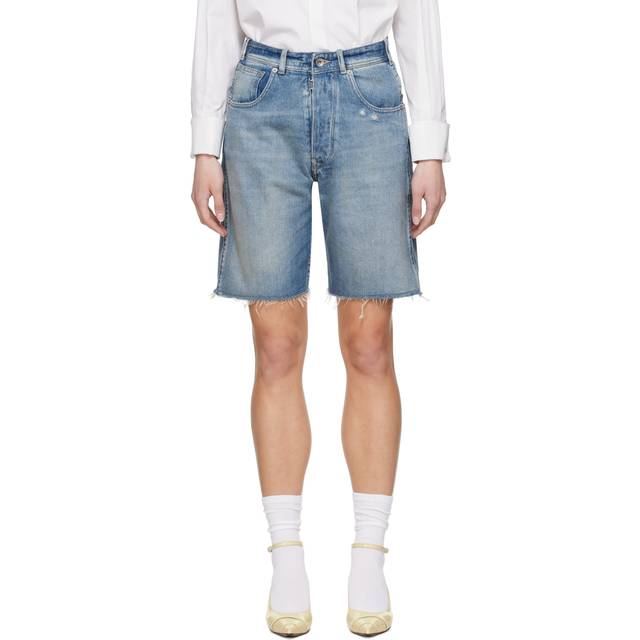 Maison Margiela, Denim Shorts, male, Blue, W31, Denim Cut-Off Shorts