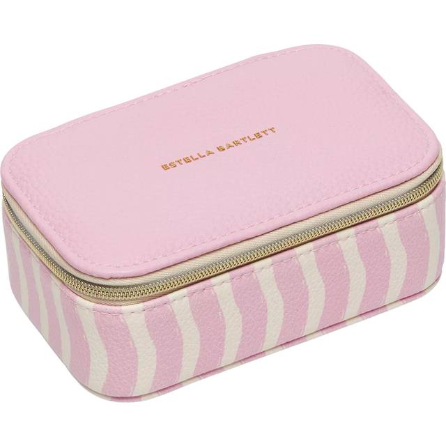Estella Bartlett Wiggle Print Mini Jewellery Box, Pink