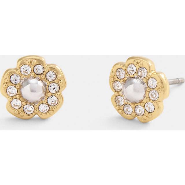 Pav?? Tea Rose Stud Earrings