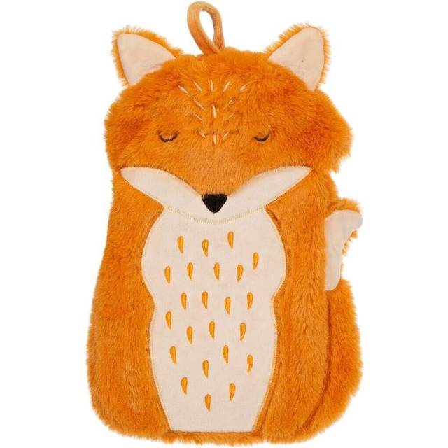Hot water bottle and cover finley fox animal soft cosy by sass & belle
