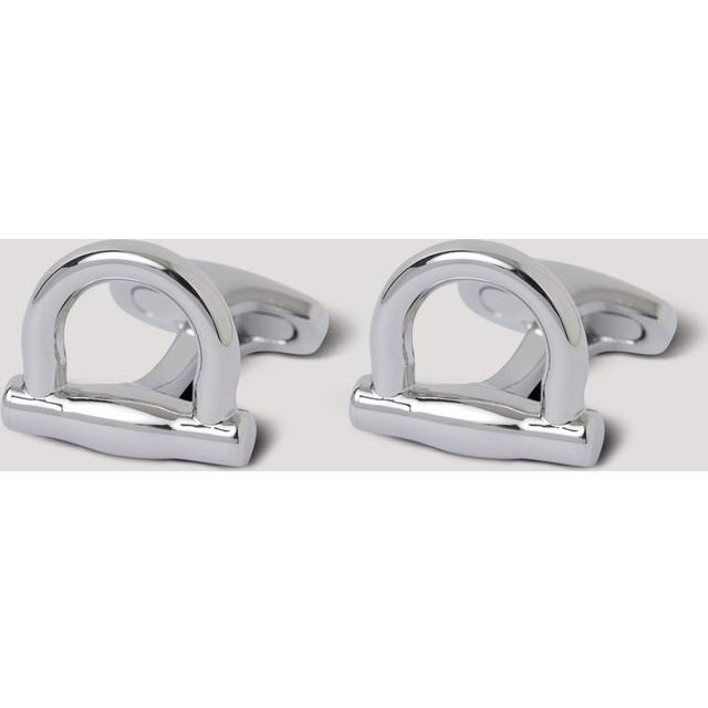 Hawes & Curtis Silver Stirrup Cufflinks Size: One Size