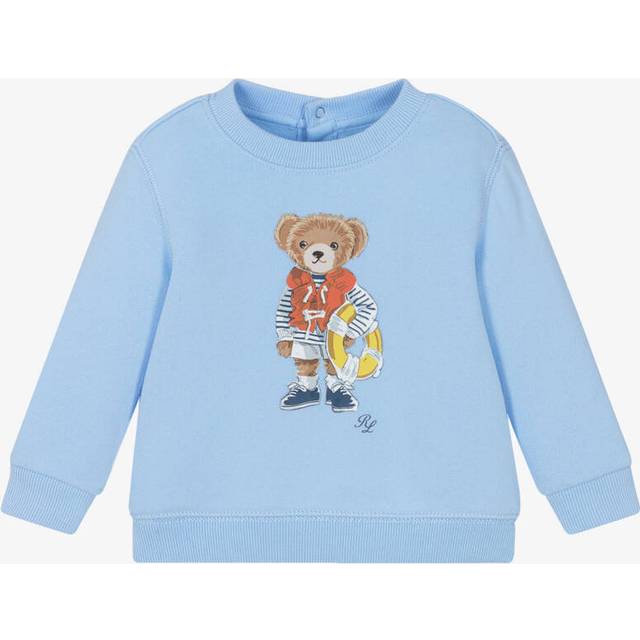 Blue Jumper with Ribbed Cuffs