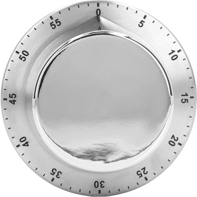 Kitchen Mechanical Timer 304 Stainless Steel Magnetic Suction Chef Cooking Timer Clock White white