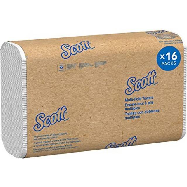 Multifold Hand Towels 3749 Folded Paper Hand Towels 16 Packs x 250 White Paper Towels 4000 Total