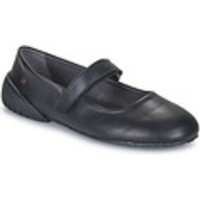 Art for woman. 117411101003_001 1741 Nantes black leather slipper 1741 Nantes black (39), Flat, Velcro, Casual