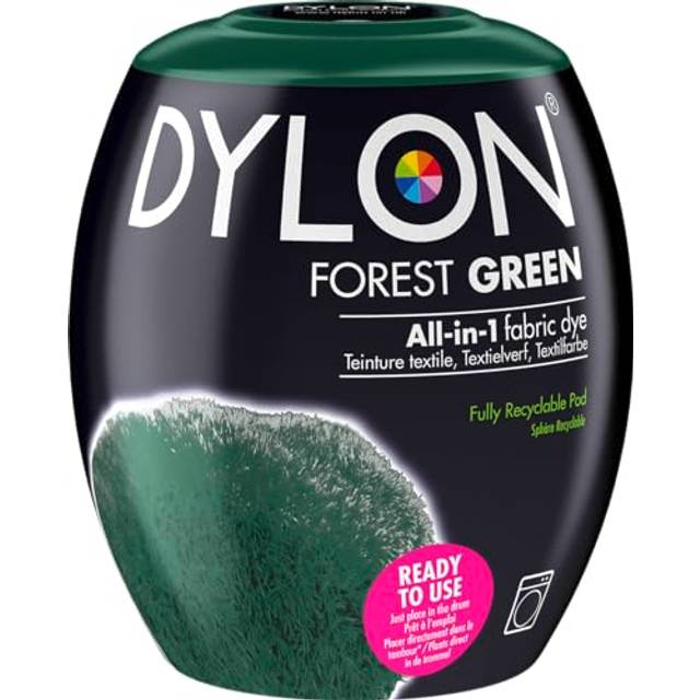 DYLON Washing Machine Fabric Dye Pod for Clothes & Soft Furnishings, 350g ? Forest Green