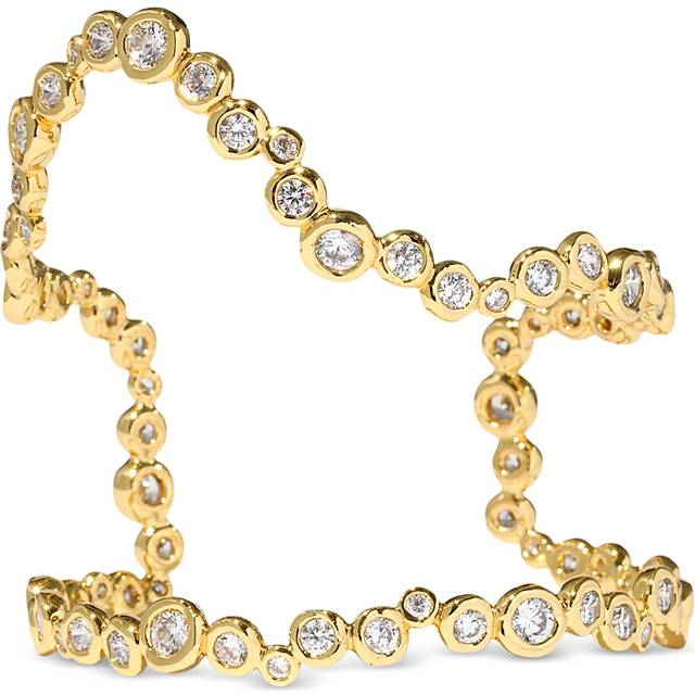 Alexis Bittar Asterales Open Wave Cuff Bracelet in Gold | Statement Jewelry from Alexis Bittar (One Size)