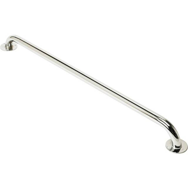 Chrome Steel Ringwood Grab Bar, Safety Rail and Mobility Aid for Bathroom and Shower, Elderly, Handicapped and Disabled User Support, Indoor and