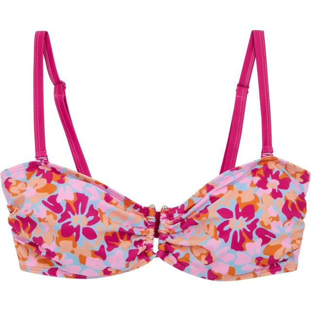 (10 UK, Pink/Blue/Orange) Regatta Womens/Ladies Aceana III Summer Floral Bikini Top