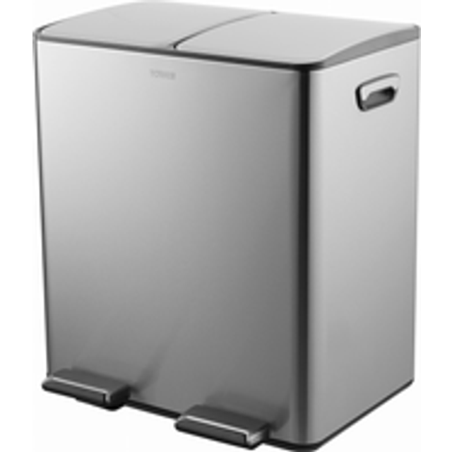 Tower 40L Recycling Pedal Bin, Stainless Steel T838022SS