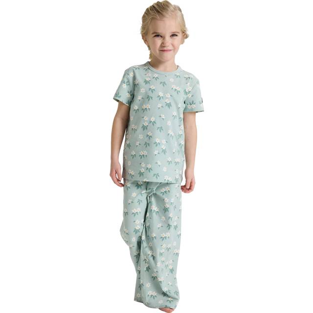 Kortärmad pyjamas blommor