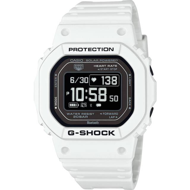 CASIO Men's G-SHOCK DW-H5600-7JR [G-SHOCK G-SQUAD] Square Watch White Resin *Biomas Plastic Digital