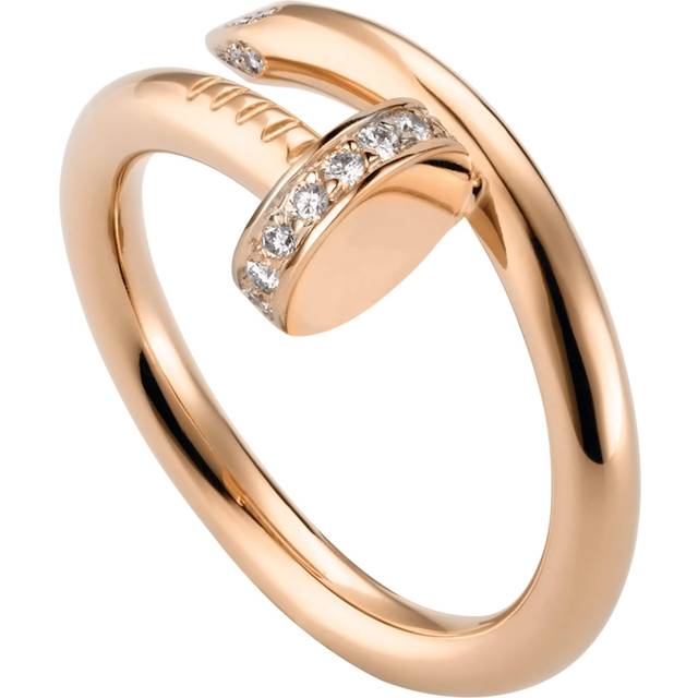 Cartier Rose Gold and Diamond Juste un Clou Ring - 49