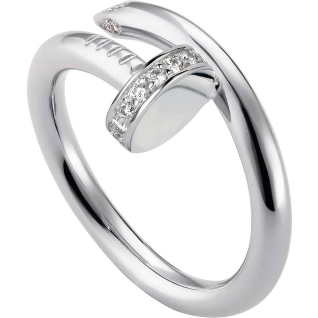 Cartier White Gold and Diamond Juste un Clou Ring - 50