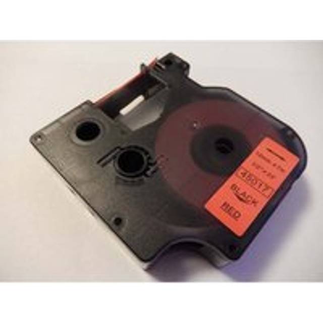 Vhbw - Label Tape compatible with Dymo Rhino 4200, 5000, 5200, 6000 Label Printer 12mm Black on Red