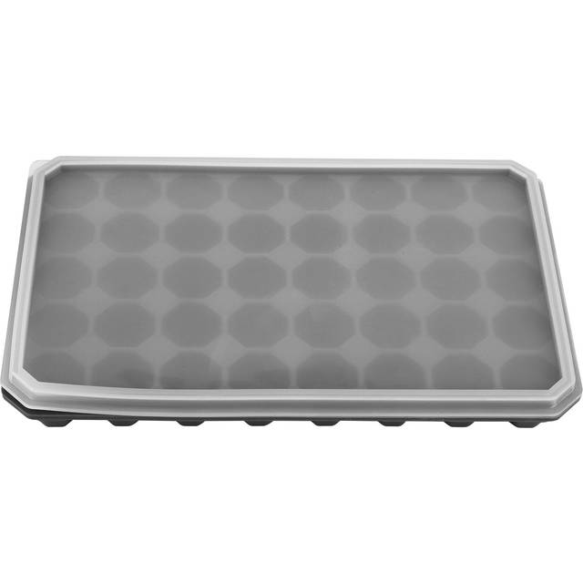 40 Grids Silicone Ice Cubes Tray Mould Mold DIY Ice Maker with Removable Lid Kitchen black