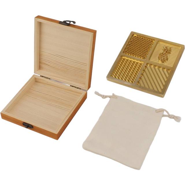 Brass Ice DIY Tray Personalized Square Cocktails Ice Stamp Tray for Ice Cocktails Whiskey Bartender L