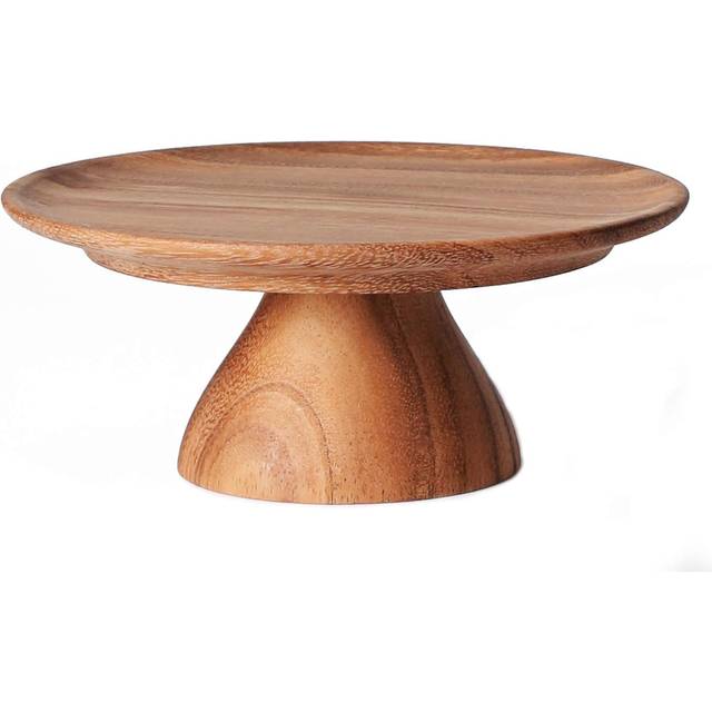 Swanson Shoji Chabatree Cake Stand Wooden M Marinetopia Acacia Diameter x Height 10cm Footed Plate Afternoon Tea Party Approx. 21.5 CU-029 brown