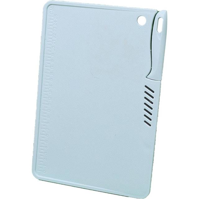Plastic Utility Cutting Board Safe Multifunctional Portable Fruit Chopping Board With Knife Hanging pink