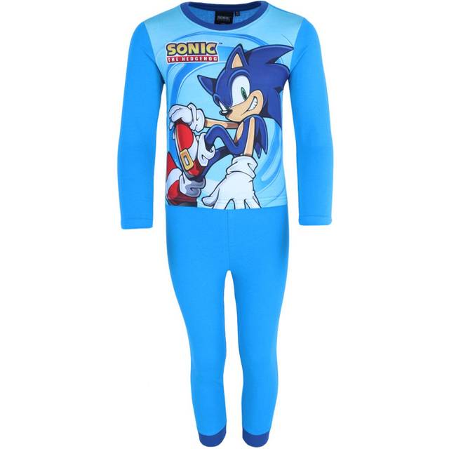 Textiel Trade Toddler Boys Sonic The Hedgehog Long Sleeve Pajama Set - - Light Blue (3T)