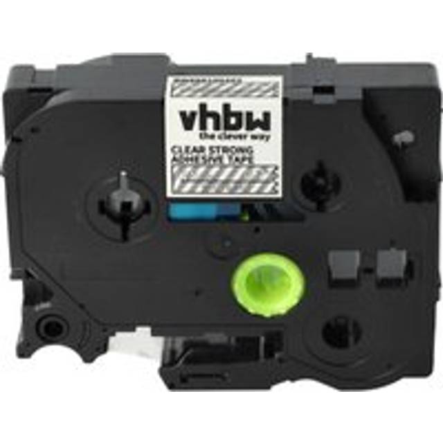 vhbw 1x Label Tape compatible with Brother PT ST5, RL700S, P900W, P950W Label Printer 18 mm, White on Transparent, Extra Strong