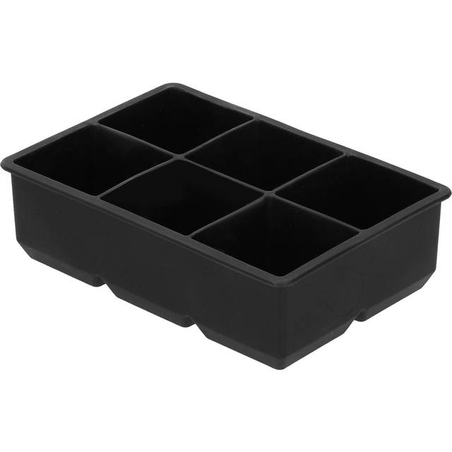 6-Grid Large Ice Cubes Maker Square Ice Cubes Tray Silicone Ice Mold Party Bar Accessories