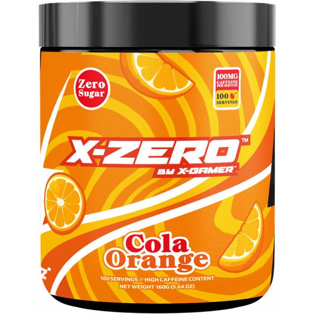 X-Gamer X-Zero Cola Orange - 100 Serveringar