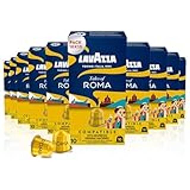 Lavazza, Tales of Roma, 100 Nespresso Original Machine-Compatible Coffee Capsules, with Notes of Hazelnut and Dark Chocolate, Arabica and Robusta, Int