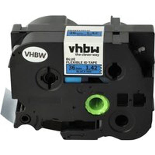 Vhbw - Label Tape compatible with Brother P-Touch 9400, 9500, 9500pc, 9600, 9700PC, 9800PCN Label Printer 36mm Black on Blue, Flexible