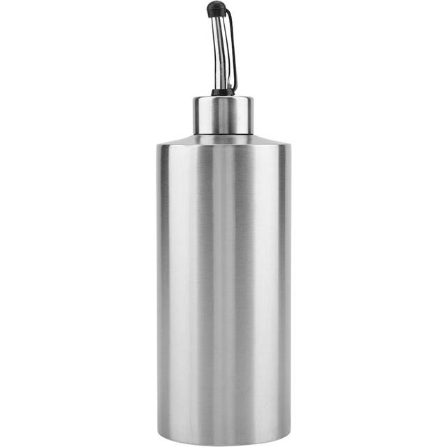 550mL Stainless Steel Oil Bottle Vinegar Sauce Dispenser Container Home Kitchen Supplies(A)