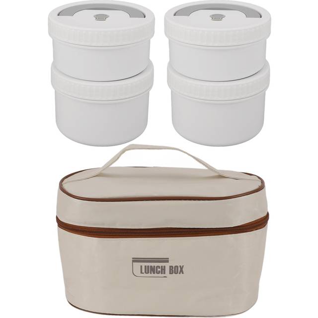 Thermal Lunch Box Set Large Capacity 316 Stainless Steel Leakproof Thermal Insulation Adult Bento L