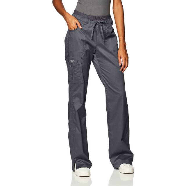 Cherokee Women's Workwear Core Stretch Low Rise Cargo Scrubs Pant  Pew