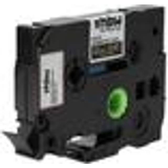1x Label Tape compatible with Brother pt 1650, 1700, 1400, 1500pc, 1600, 1750 Label Printer 12 mm, Black on Yellow, Extra Strong - Vhbw
