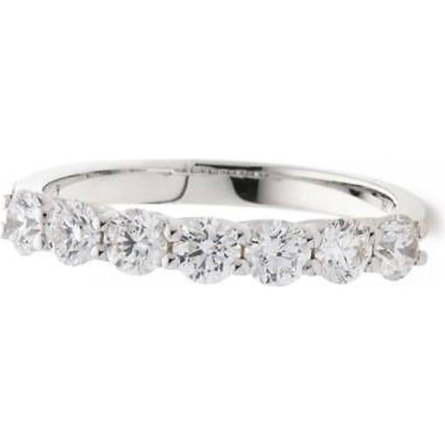 Diamond 7-stone engagement ring 1.00ct f vs brilliant-cut in 18ct white gold