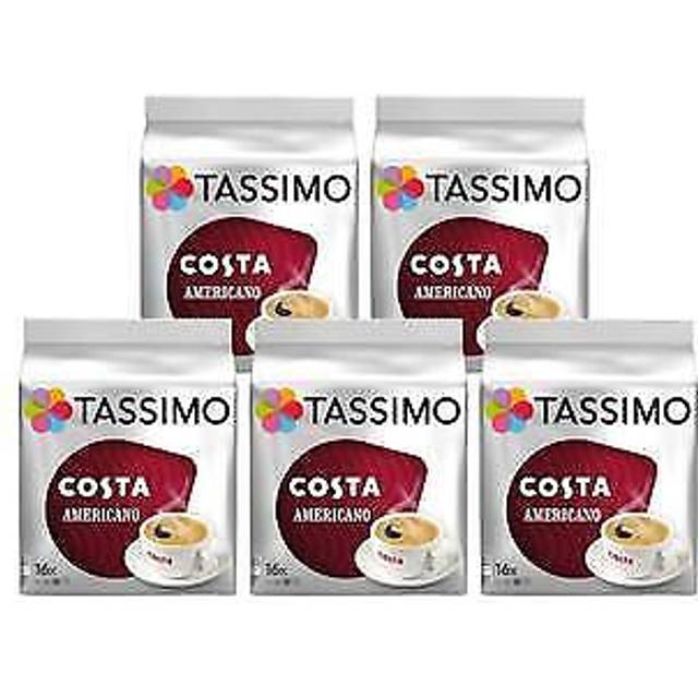Costa tassimo americano coffee pods, 80 servings
