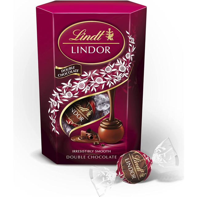 Lindt Lindor Double Chocolate Truffles Box 200g