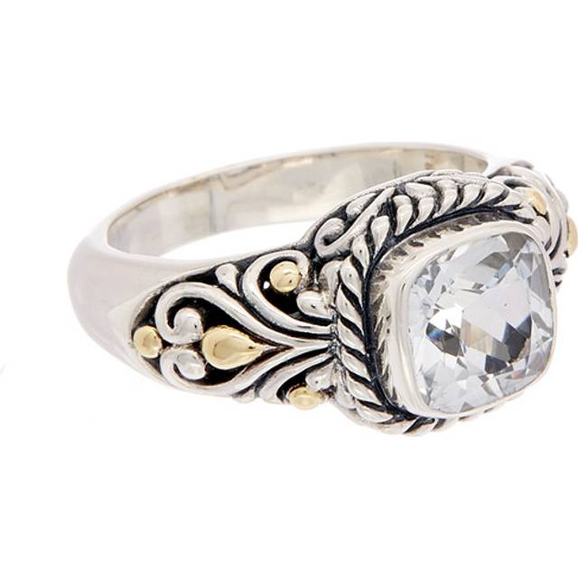 Phillip Gavriel 18K & Silver White Topaz Ring