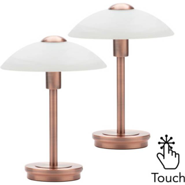 Litecraft Table Lamp Touch Base With Shade in Copper - 2 Pack