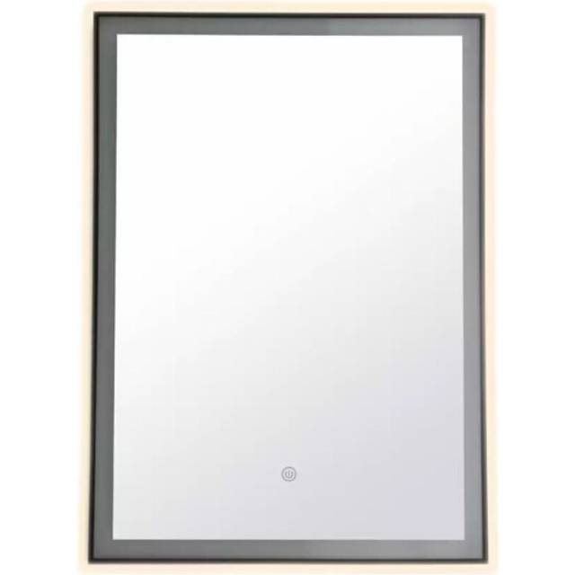 Habitat Rectangle Backlight LED Mirror - Black
