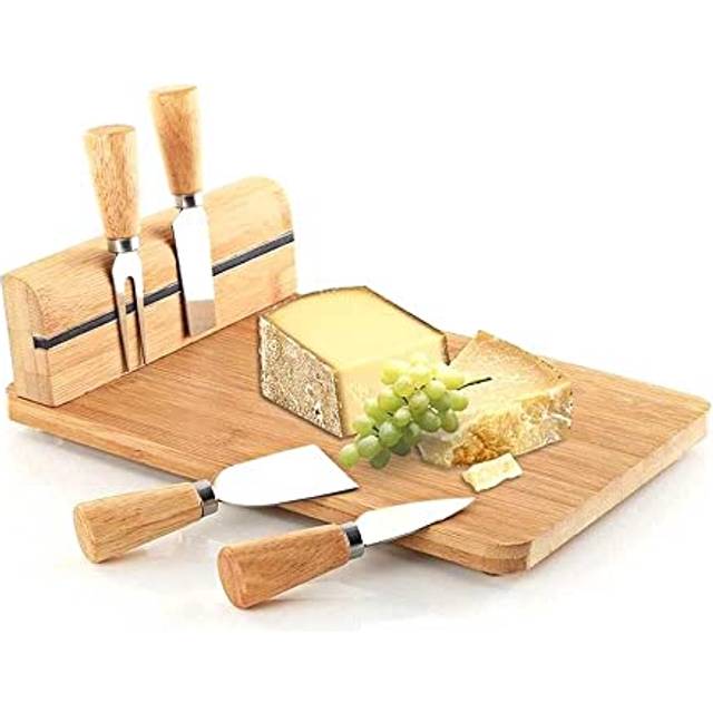 Beautiful Cheese Board with Knives Set | 30x20x9 cm Cheese Platter Knife Set