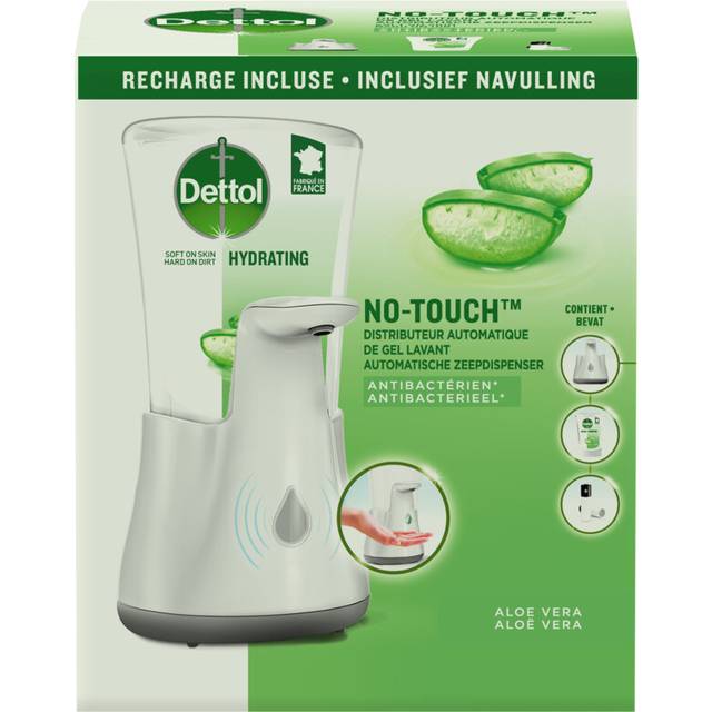 Dettol Handtvål Automatisk Tvåldispenser Ingen Touch Med Påfyllning Fuktgivande Aloe Vera