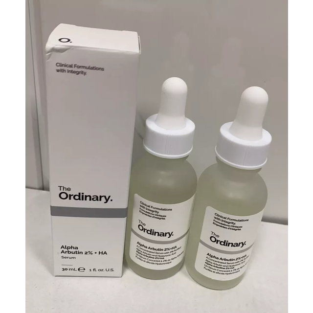 2pcs 30ml the ordinary alpha arbutin 2% + ha face serum