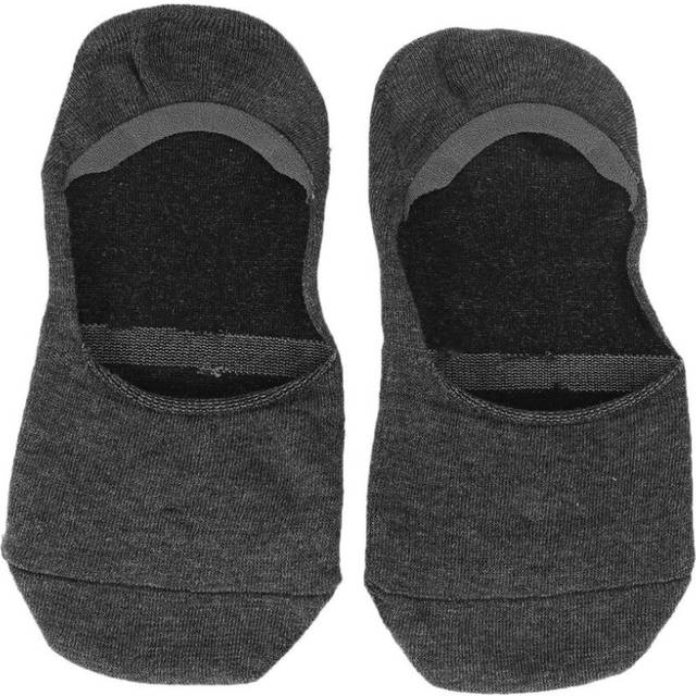 Soft 1 Pair Men Bamboo Fiber Loafer Socks Invisible Low Cut Boat Foot Socks